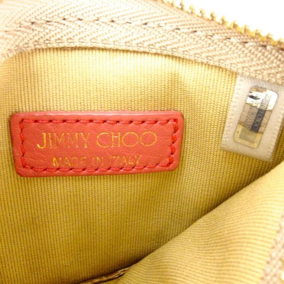 JIMMY CHOO coin star studded beige suede Authentic used - Picture 8 of 8